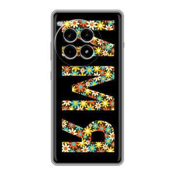 Силиконовый чехол на OnePlus Ace 3 Pro с принтом ИМЯ