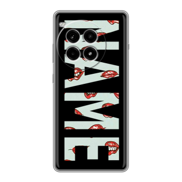 Силиконовый чехол на OnePlus Ace 3 Pro с принтом NAME