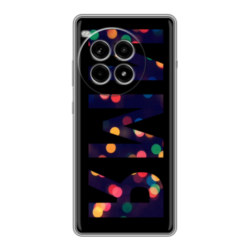Силиконовый чехол на OnePlus Ace 3 Pro с принтом ИМЯ