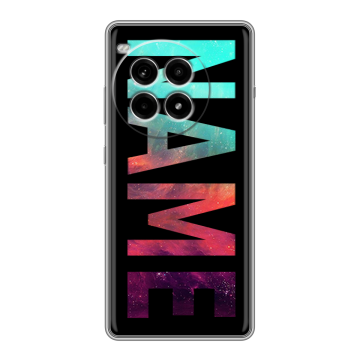 Силиконовый чехол на OnePlus Ace 3 Pro с принтом NAME