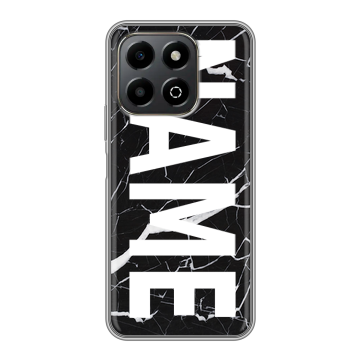 Силиконовый чехол на Honor X6b с принтом NAME