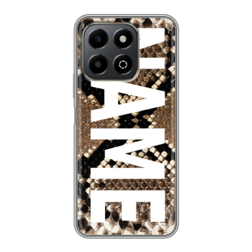 Силиконовый чехол на Honor X6b с принтом NAME