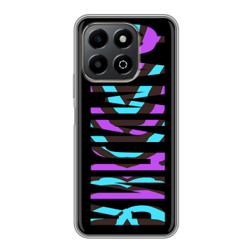 Силиконовый чехол на Honor X6b с принтом ФАМИЛИЯ