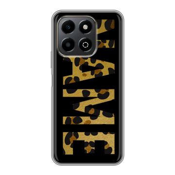 Силиконовый чехол на Honor X6b с принтом NAME