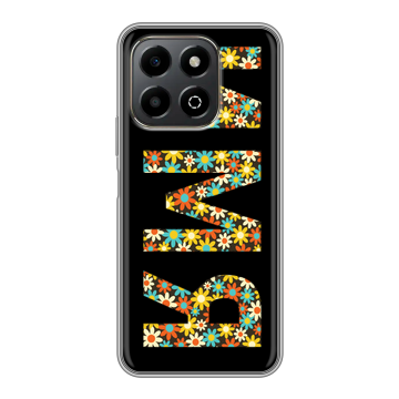 Силиконовый чехол на Honor X6b с принтом ИМЯ