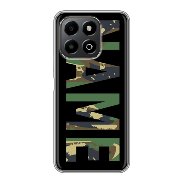 Силиконовый чехол на Honor X6b с принтом NAME
