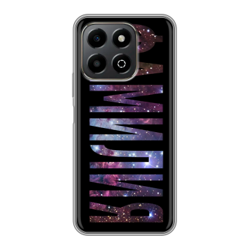 Силиконовый чехол на Honor X6b с принтом ФАМИЛИЯ