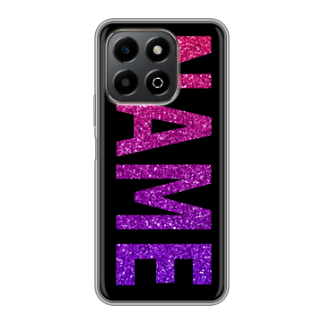 Силиконовый чехол на Honor X6b с принтом NAME