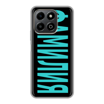 Силиконовый чехол на Honor X6b с принтом ФАМИЛИЯ