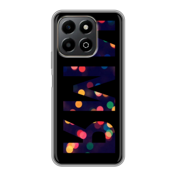 Силиконовый чехол на Honor X6b с принтом ИМЯ