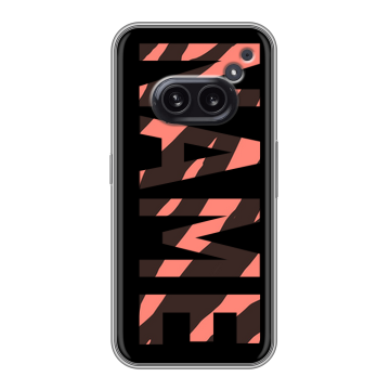Силиконовый чехол на Nothing Phone (2a) Plus с принтом NAME