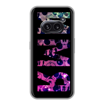 Силиконовый чехол на Nothing Phone (2a) Plus с принтом ИМЯ