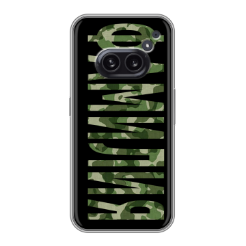 Силиконовый чехол на Nothing Phone (2a) Plus с принтом ФАМИЛИЯ