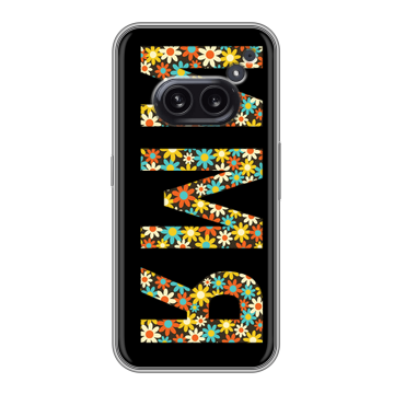 Силиконовый чехол на Nothing Phone (2a) Plus с принтом ИМЯ