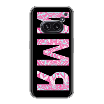Силиконовый чехол на Nothing Phone (2a) Plus с принтом ИМЯ