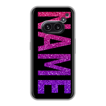 Силиконовый чехол на Nothing Phone (2a) Plus с принтом NAME