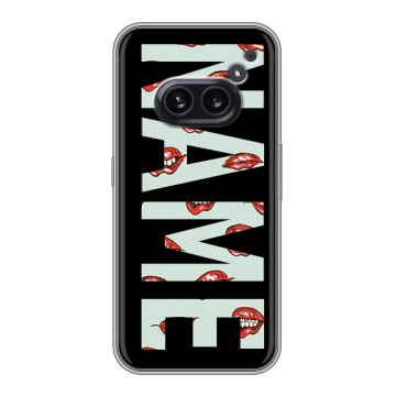 Силиконовый чехол на Nothing Phone (2a) Plus с принтом NAME