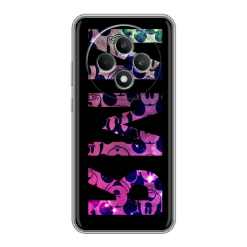 Силиконовый чехол на OPPO Reno12 F с принтом ИМЯ