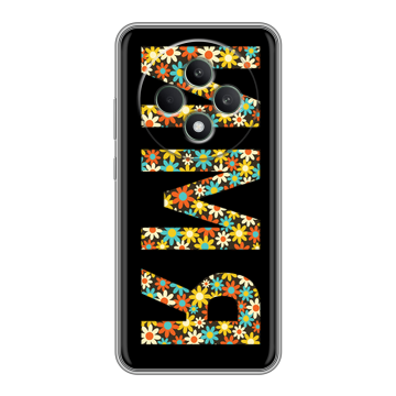 Силиконовый чехол на OPPO Reno12 F с принтом ИМЯ