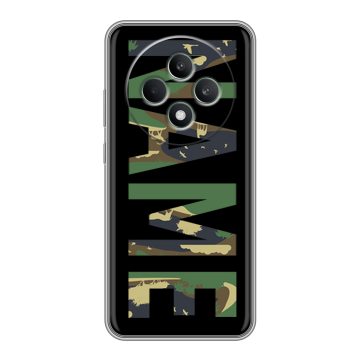 Силиконовый чехол на OPPO Reno12 F с принтом NAME