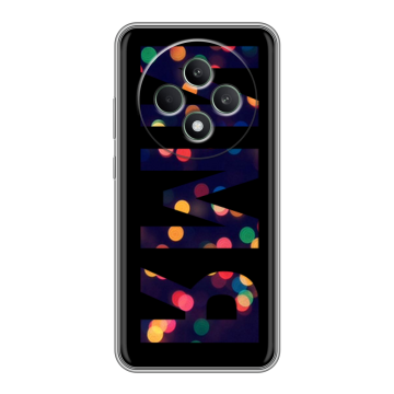 Силиконовый чехол на OPPO Reno12 F с принтом ИМЯ