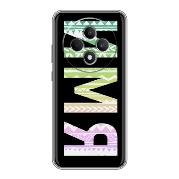 Силиконовый чехол на OPPO Reno12 F с принтом ИМЯ