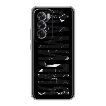 Силиконовый чехол на OPPO Reno12 Pro с принтом ФАМИЛИЯ