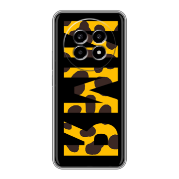 Силиконовый чехол на Realme 13 Pro с принтом ИМЯ