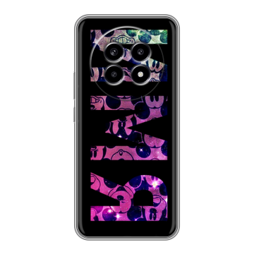 Силиконовый чехол на Realme 13 Pro с принтом ИМЯ