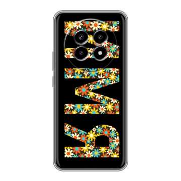 Силиконовый чехол на Realme 13 Pro с принтом ИМЯ