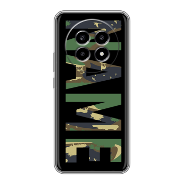 Силиконовый чехол на Realme 13 Pro с принтом NAME