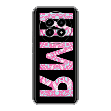 Силиконовый чехол на Realme 13 Pro с принтом ИМЯ