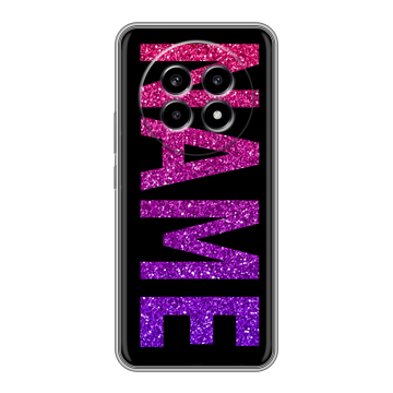 Силиконовый чехол на Realme 13 Pro с принтом NAME