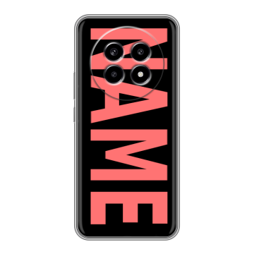Силиконовый чехол на Realme 13 Pro с принтом NAME