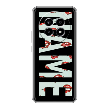 Силиконовый чехол на Realme 13 Pro с принтом NAME