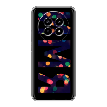 Силиконовый чехол на Realme 13 Pro с принтом ИМЯ