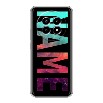 Силиконовый чехол на Realme 13 Pro с принтом NAME