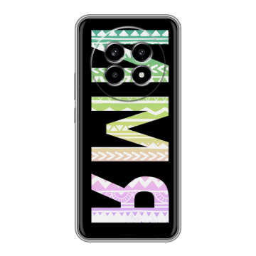 Силиконовый чехол на Realme 13 Pro с принтом ИМЯ