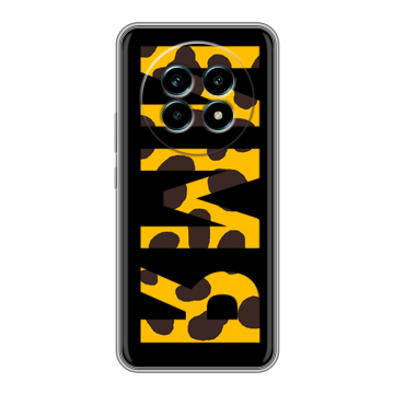 Силиконовый чехол на Realme 13 Pro Plus с принтом ИМЯ