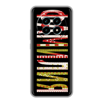 Силиконовый чехол на Realme 13 Pro Plus с принтом ФАМИЛИЯ