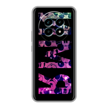 Силиконовый чехол на Realme 13 Pro Plus с принтом ИМЯ