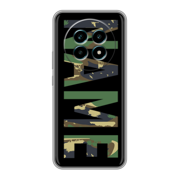 Силиконовый чехол на Realme 13 Pro Plus с принтом NAME