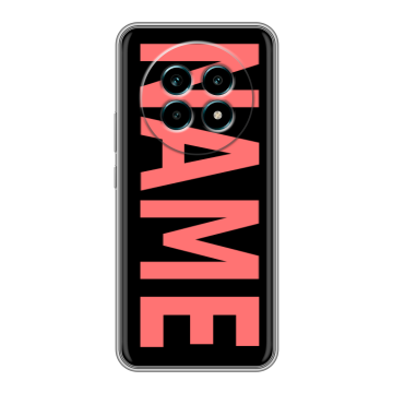 Силиконовый чехол на Realme 13 Pro Plus с принтом NAME