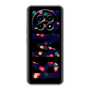 Силиконовый чехол на Realme 13 Pro Plus с принтом ИМЯ
