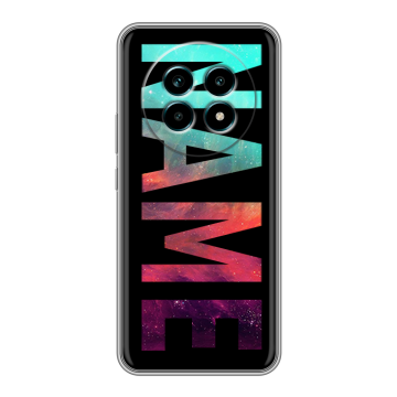 Силиконовый чехол на Realme 13 Pro Plus с принтом NAME