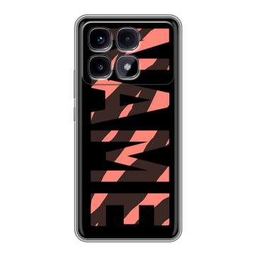 Силиконовый чехол на Xiaomi Redmi K70 Ultra с принтом NAME