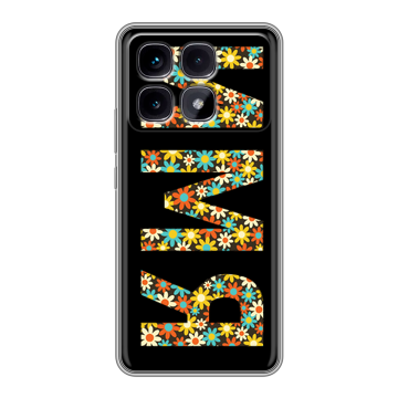 Силиконовый чехол на Xiaomi Redmi K70 Ultra с принтом ИМЯ