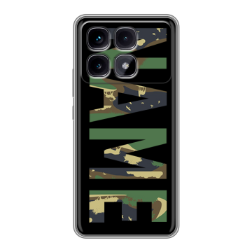 Силиконовый чехол на Xiaomi Redmi K70 Ultra с принтом NAME