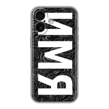 Силиконовый чехол на Iphone 16 с принтом ИМЯ