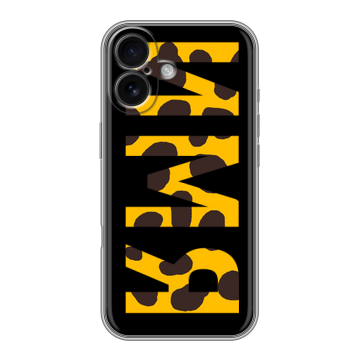 Силиконовый чехол на Iphone 16 с принтом ИМЯ